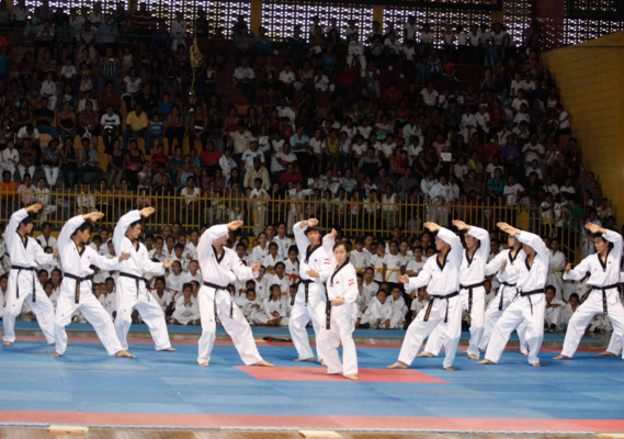 Espectacular exhibición de Taekwondo