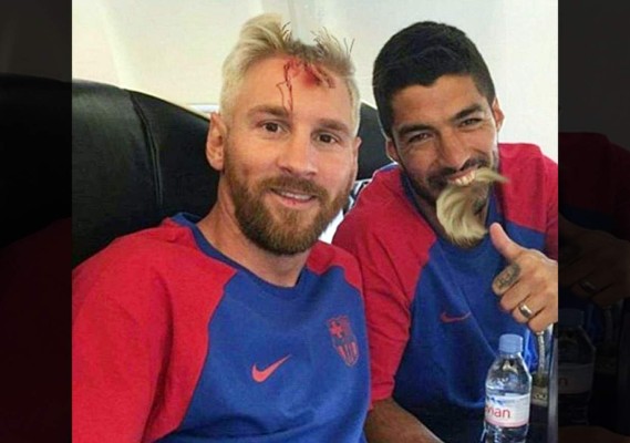 Leo Messi y Luis Suárez protagonizan el meme viral del día de Halloween