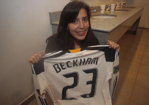 Imágenes de David Beckham en el Nacional.