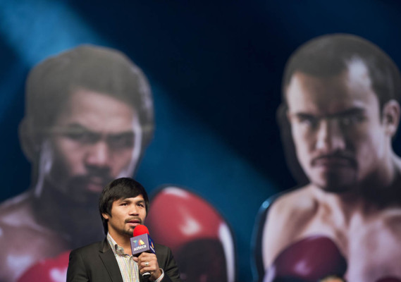 Imágenes de la gira de Márquez y Pacquiao en México
