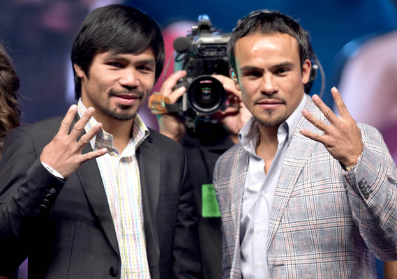 Imágenes de la gira de Márquez y Pacquiao en México