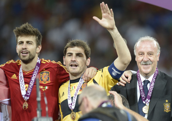 La celebración de España, campeón de Europa
