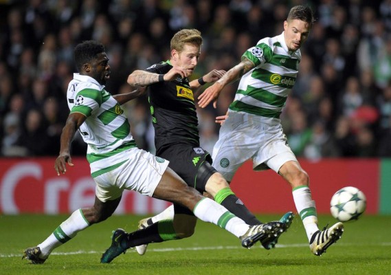 Sin el hondureño Emilio Izaguirre y el tico Gamboa, Celtic cae ante al Gladbach