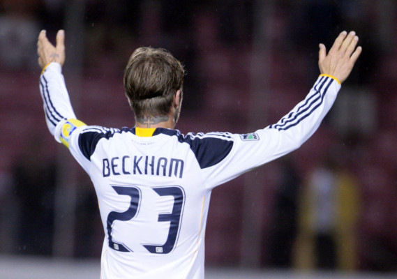 Imágenes de David Beckham en el Nacional.