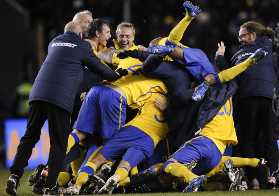 Imágenes de las eliminatorias de la Eurocopa 2012.