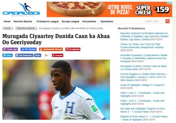 Así se despiden los medios internacionales del hondureño Juan Carlos García