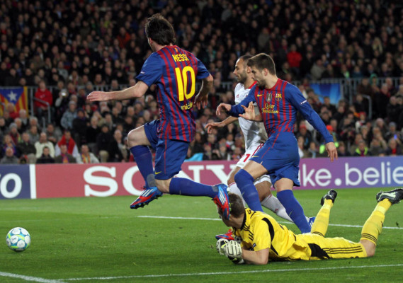 El Barça se ha dado un auténtico festín ante el Bayer Leverkusen.