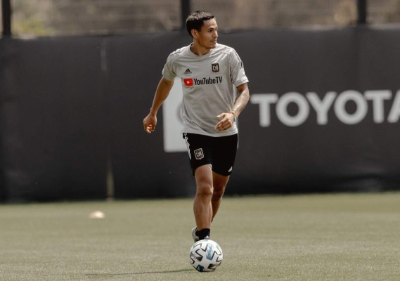 Andy Najar ya hace trabajos con balón y está cerca su regreso al fútbol con Los Ángeles FC
