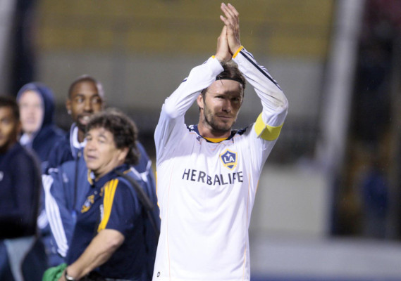 Imágenes de David Beckham en el Nacional.