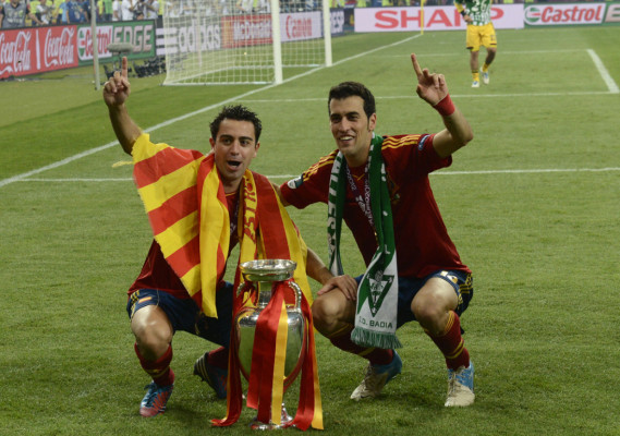 La celebración de España, campeón de Europa
