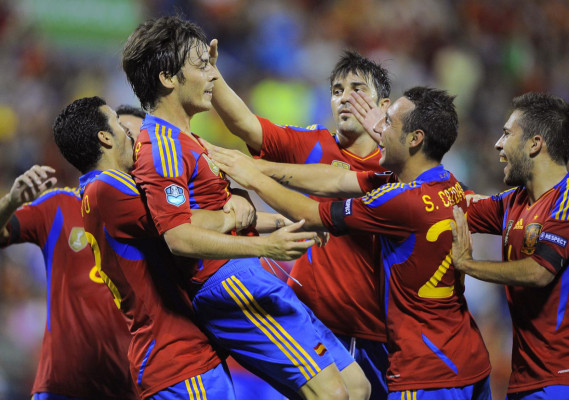 Imágenes de las eliminatorias de la Eurocopa 2012.