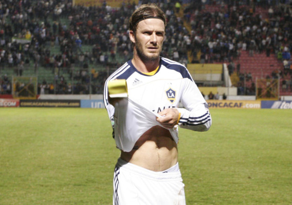Imágenes de David Beckham en el Nacional.