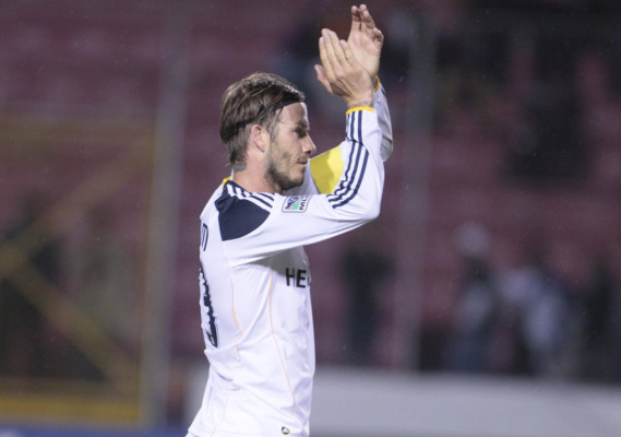 Imágenes de David Beckham en el Nacional.