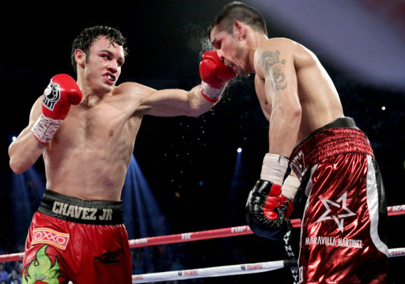 Las mejores imágenes de la pelea Chávez JR. vs Maravilla Martínez.
