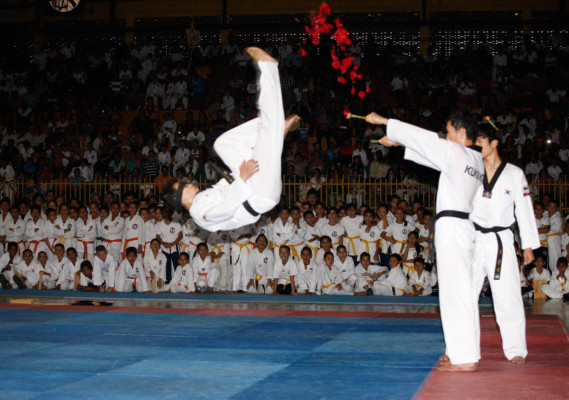 Espectacular exhibición de Taekwondo