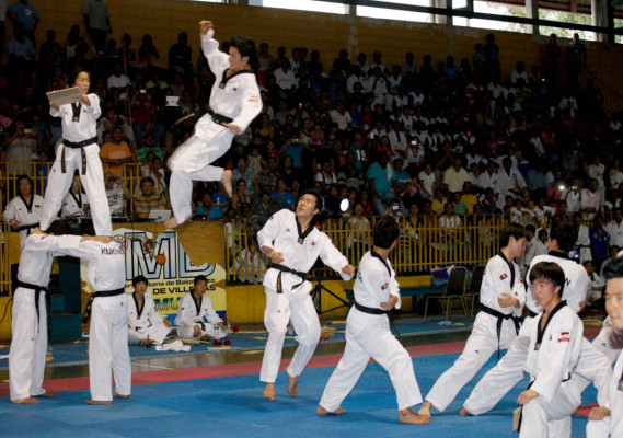 Espectacular exhibición de Taekwondo