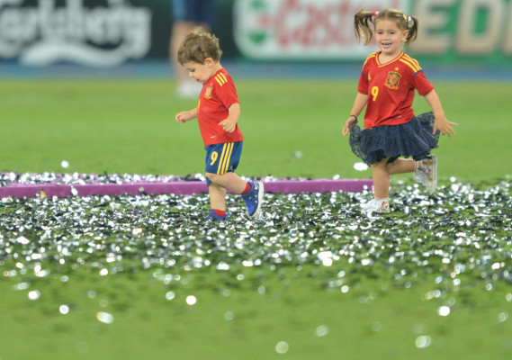 La celebración de España, campeón de Europa
