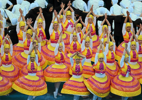 La ceremonia de inauguración de la Eurocopa 2012