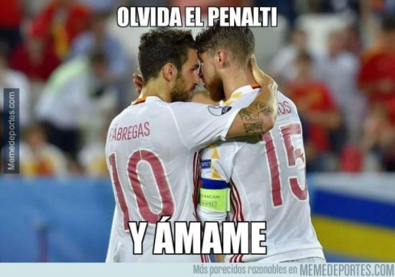 Sergio Ramos, protagonista de los memes en la derrota de España ante Croacia