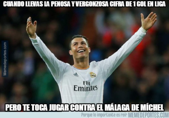 ¡No perdonan! Los divertidos memes del sufrido triunfo del Real Madrid sobre el Málaga