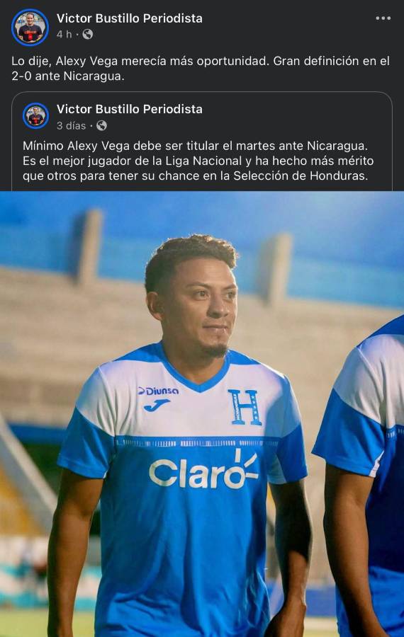 Es el mejor de Honduras Así se cierran bocas: la prensa hondureña alaba la actuación de Alexy Vega contra Nicaragua