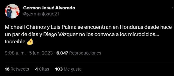 ”¿Y Luis Palma?”: Prensa de Honduras reacciona a la penúltima convocatoria de Diego Vázquez de cara a la Copa ORO