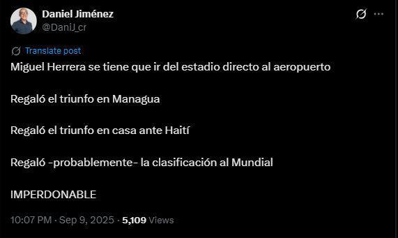 Lejos del Mundial, Cobarde y Gracias Haití: en Costa Rica llenos de cólera piden que lo echen de la selección