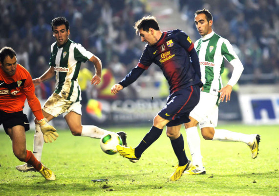 Messi suma y sigue Barcelona vr Córdoba por la copa del rey.