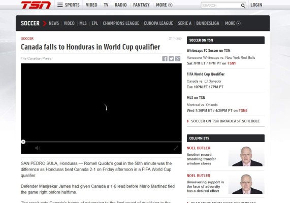 La prensa internacional resalta que 'Honduras sigue viva en la Eliminatoria de Concacaf'