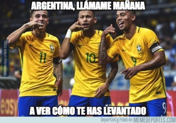 ¡Messi no juega pero es burlado con memes tras el Argentina-Brasil!
