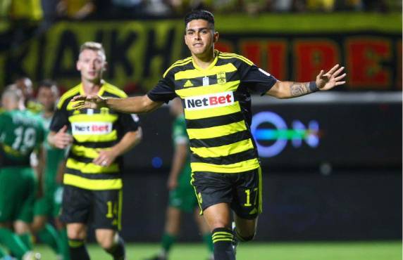 Luis Palma anotó 13 goles en la temporada 2022/23. Entre los otros nueve hondureños que jugaron en Europa, sumaron 12 tantos.