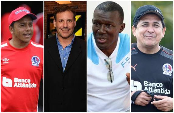 Danilo Turcios, Carlos Prono, Eduardo Bennett y Nahún Espinoza.