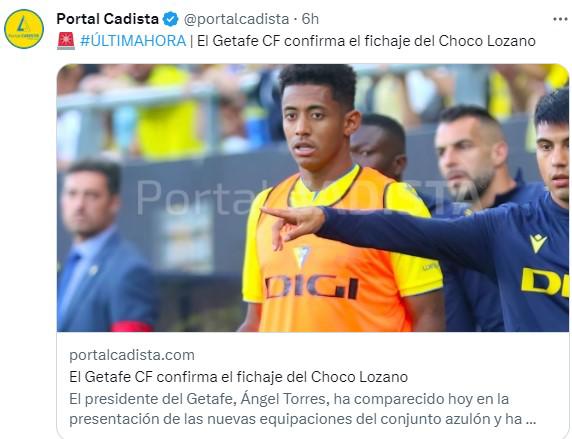Lo que dice la prensa de España sobre el fichaje del Choco Lozano por el Getafe: “Jugador de rendimiento irregular, pero...”