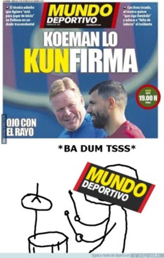 Barcelona pierde ante el Rayo Vallecano y los memes revientan a Depay, Piqué y Koeman