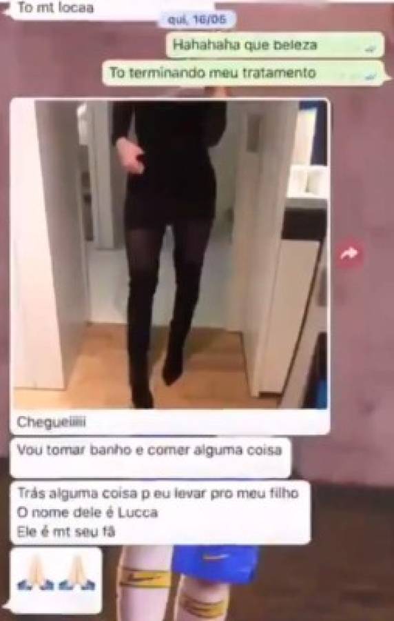 En fotos: Los Whatsapp que reveló Neymar tras ser acusado por presunta violación