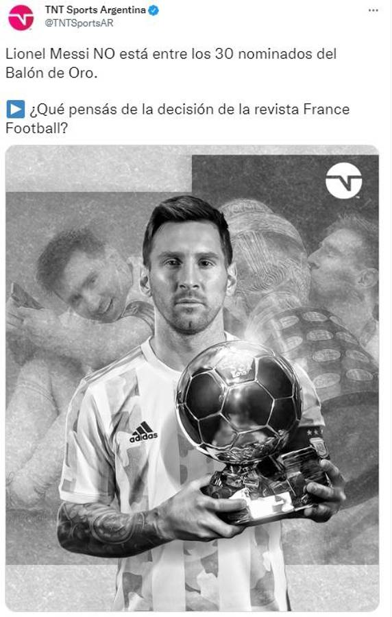 “Su declive es imparable, se hizo la luz”: Así reaccionó la prensa luego de que Messi quedó fuera del Balón de Oro 2022