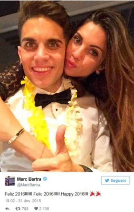 Así recibieron el Año Nuevo los cracks del Barcelona