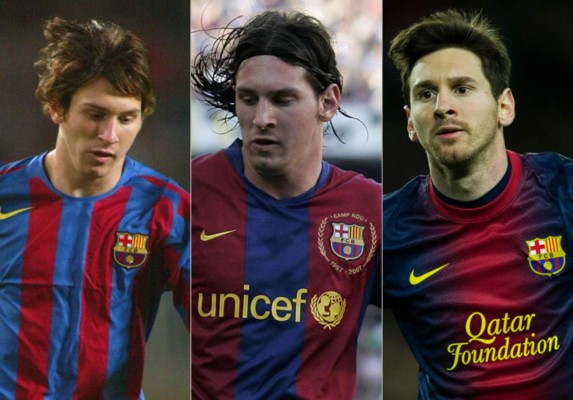 En fotos: La evolución en looks de Lionel Messi