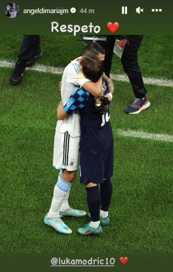 No se lo pueden creer: la reacción de los futbolistas argentinos por jugar la final del Mundial y el mensaje de Di María para Modric
