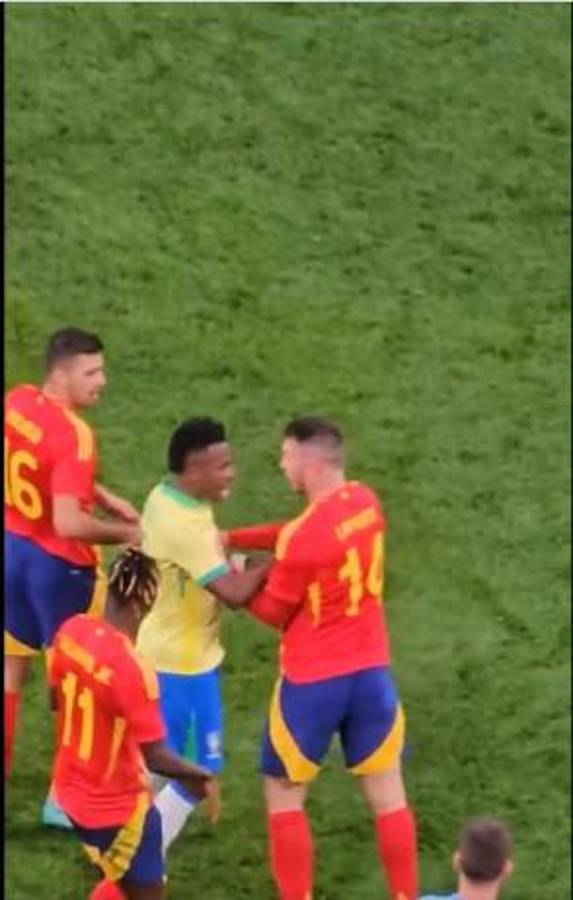 Vinicius lo hizo otra vez: Agarrón y bronca en el España-Brasil; Endrick y su emotivo gesto en el Bernabéu