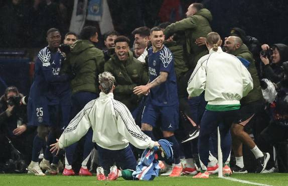 Fiesta total del PSG que logró una remontada espectacular. Foto: efe