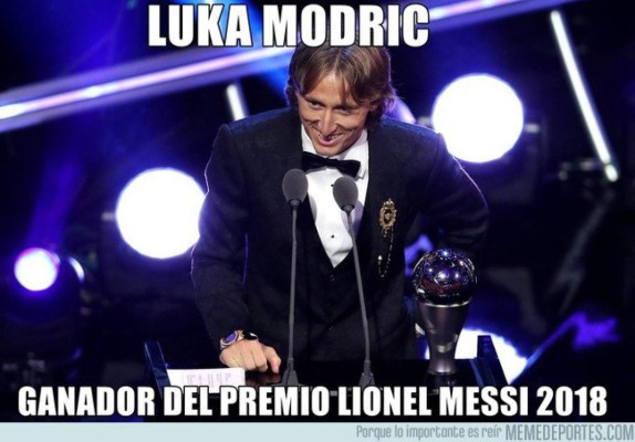 Memes: Modric, Cristiano y Messi son los blancos en los premios The Best