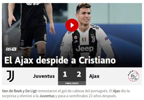 ¡Con todo! Así reacciona la prensa mundial tras el fracaso de la Juventus en Champions