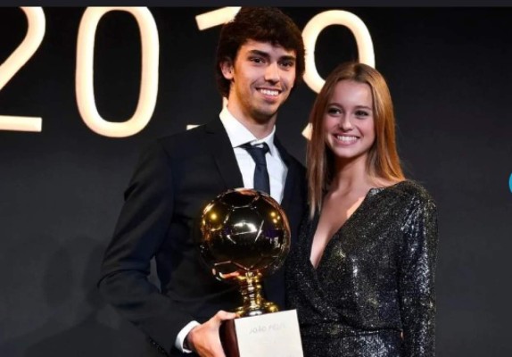 La espectacular novia de 20 años de Joao Félix deslumbra en la gala del Premio 'Golden Boy'