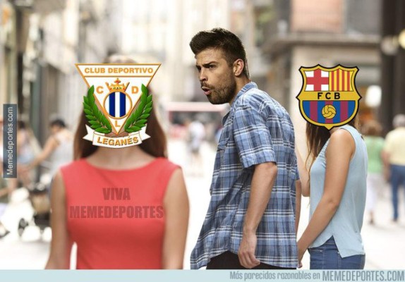¡Crueles! Barcelona pierde con Leganés y los memes atacan a Piqué