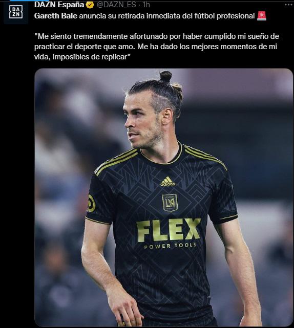 “Adiós leyenda”, “Lo ganó todo”: Prensa internacional se rinde ante el retiro de Gareth Bale