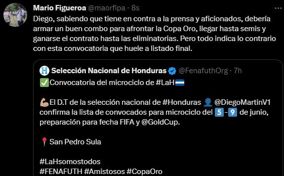 ”¿Y Luis Palma?”: Prensa de Honduras reacciona a la penúltima convocatoria de Diego Vázquez de cara a la Copa ORO