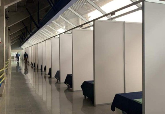 Polideportivo de la UNAH listo para recibir pacientes con coronavirus en Honduras