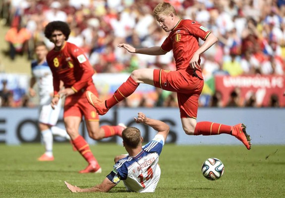Las mejores imágenes del juego Russia vs Bélgica