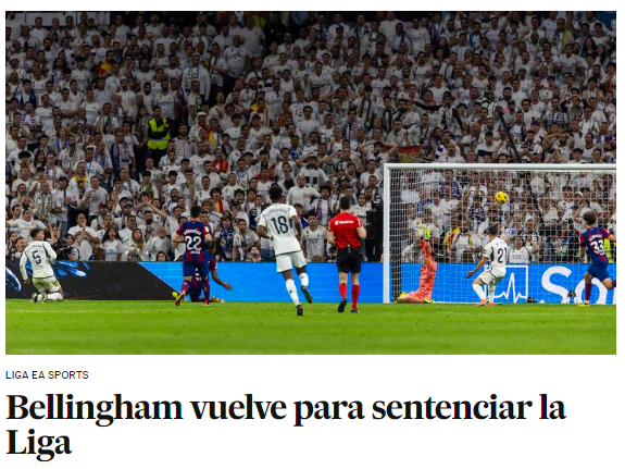 La prensa reacciona luego del triunfo del Real Madrid en el Clásico: “Barcelona alcanza un nuevo nadaplete”